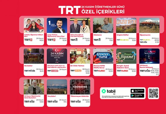 TRT’den Öğretmenler Gününe özel içerikler