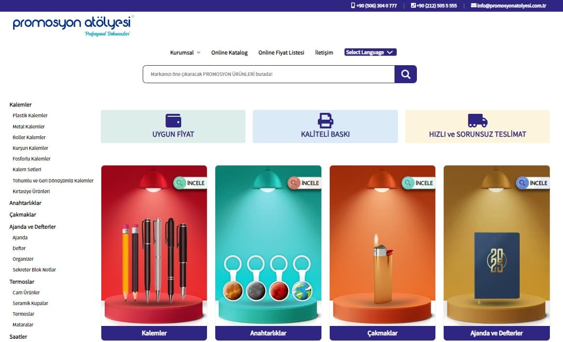 Plastik Kalem Promosyon Ürünlerinin Özellikleri