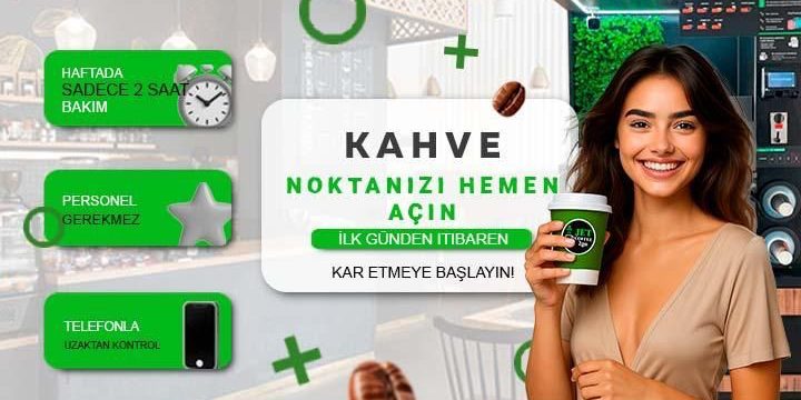 JET Coffee 2 GO’dan Türkiye’de Self Servis Kahve Devrimi