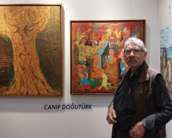Canip Doğutürk, ArtContact Fuarı’nda Eserleriyle Göz Doldurdu.
