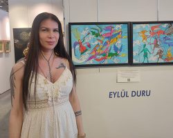 Eylül Duru eserleriyle Gazze’deki soykırıma hayır diyor