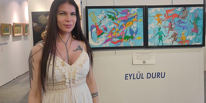 Eylül Duru eserleriyle Gazze’deki soykırıma hayır diyor
