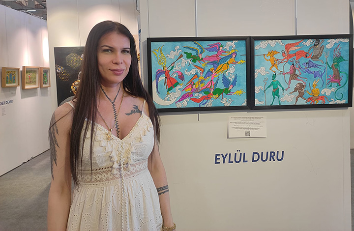 Eylül Duru eserleriyle Gazze’deki soykırıma hayır diyor