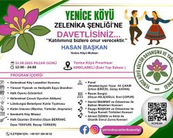 Yenice Köyü Zelenika Şenliği Düzenleniyor