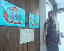 Eylül Duru, “Meleklerin Gemisi” adlı eseriyle Gazze için barış mesajı verdi