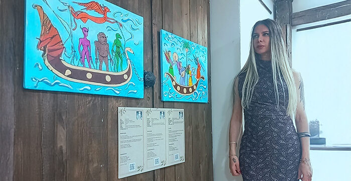 Eylül Duru, “Meleklerin Gemisi” adlı eseriyle Gazze için barış mesajı verdi