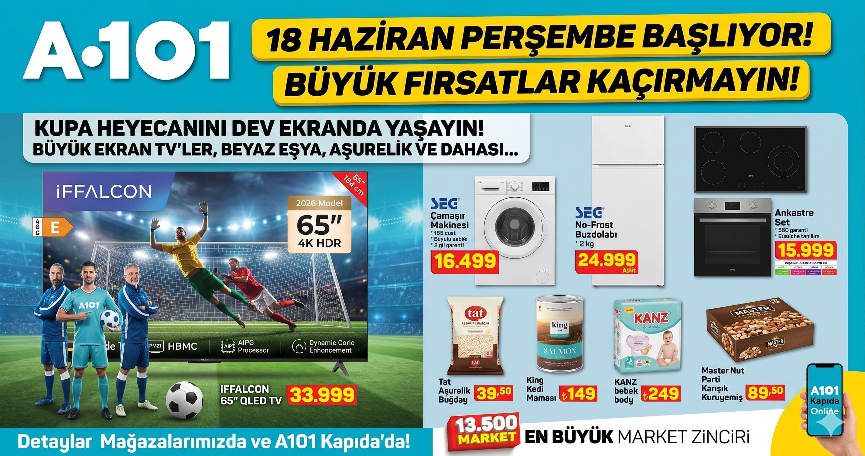 A101 18 Haziran 2026 Aktüel Ürünler Kataloğu: Şampiyonlar İçin Fırsatlar ve Harrika İndirimler!