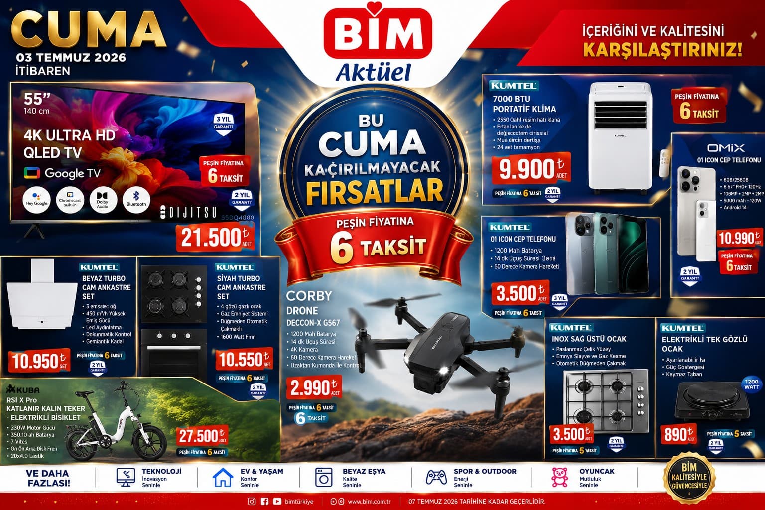 Bim 3 Temmuz 2026 İndirim Kataloğu: Yaz İçin Kaçırılmayacak Fırsatlar ve Harika Yılın Ürünleri!